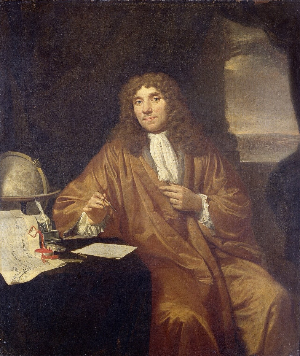 Retrato de Antoni van Leeuwenhoek por Jan Verkolje