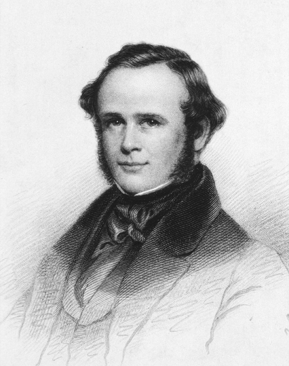 Retrato grabado de Horace Wells